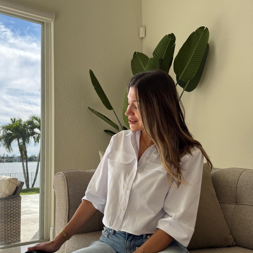 ZARA White Button-Up Shirt • Size S • Classic Fit • Wardrobe Essential